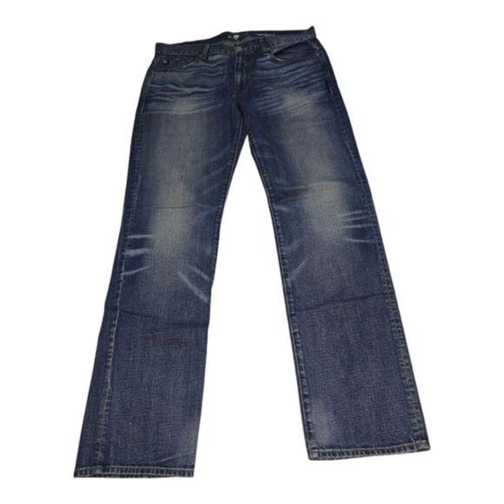 EXPRESS Straight Leg Men's relaxed‎ Dark Wash Blue Denim Jeans 32 x 32